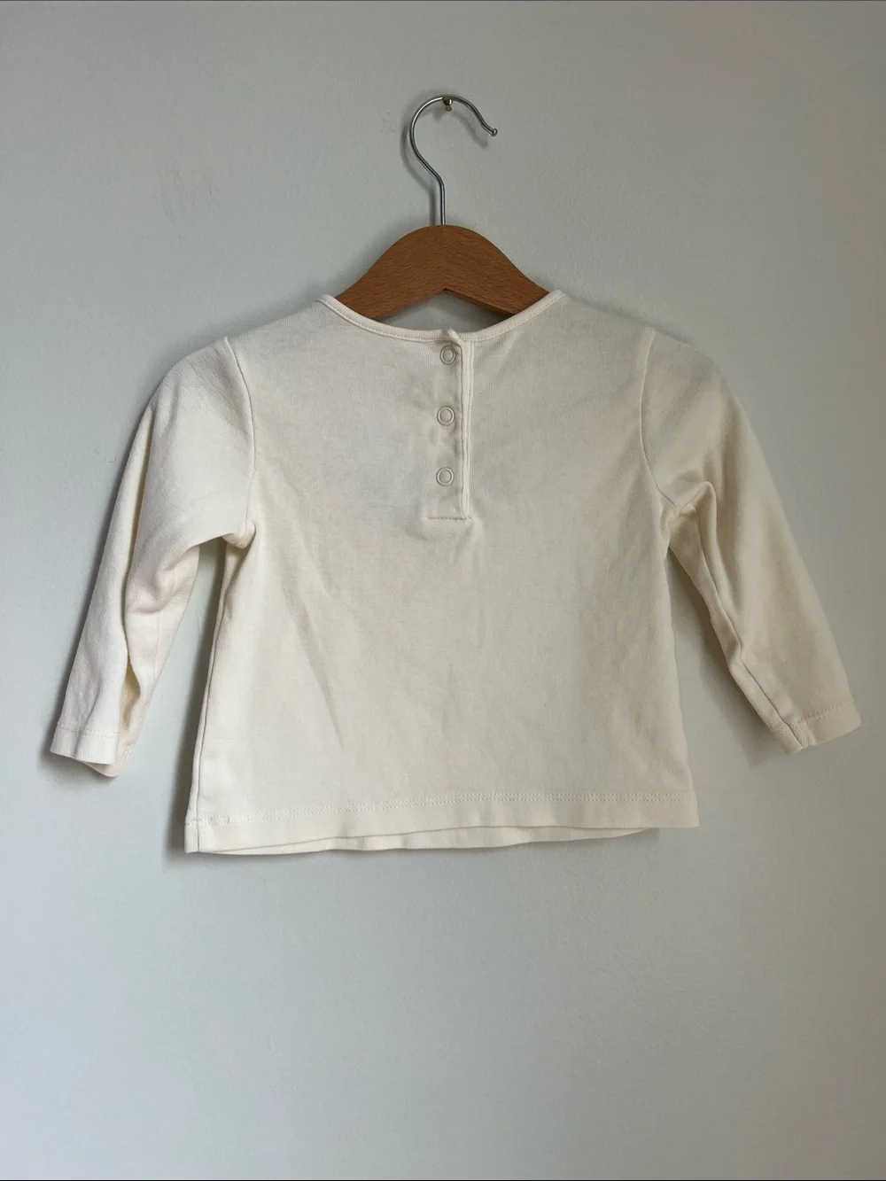 Gymboree | Cream Long Sleeve Top with Bow Shoulders